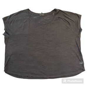 Lane Bryant Womens T Shirt Top Short Sleeves Round Neck Lightweight Black 18 20